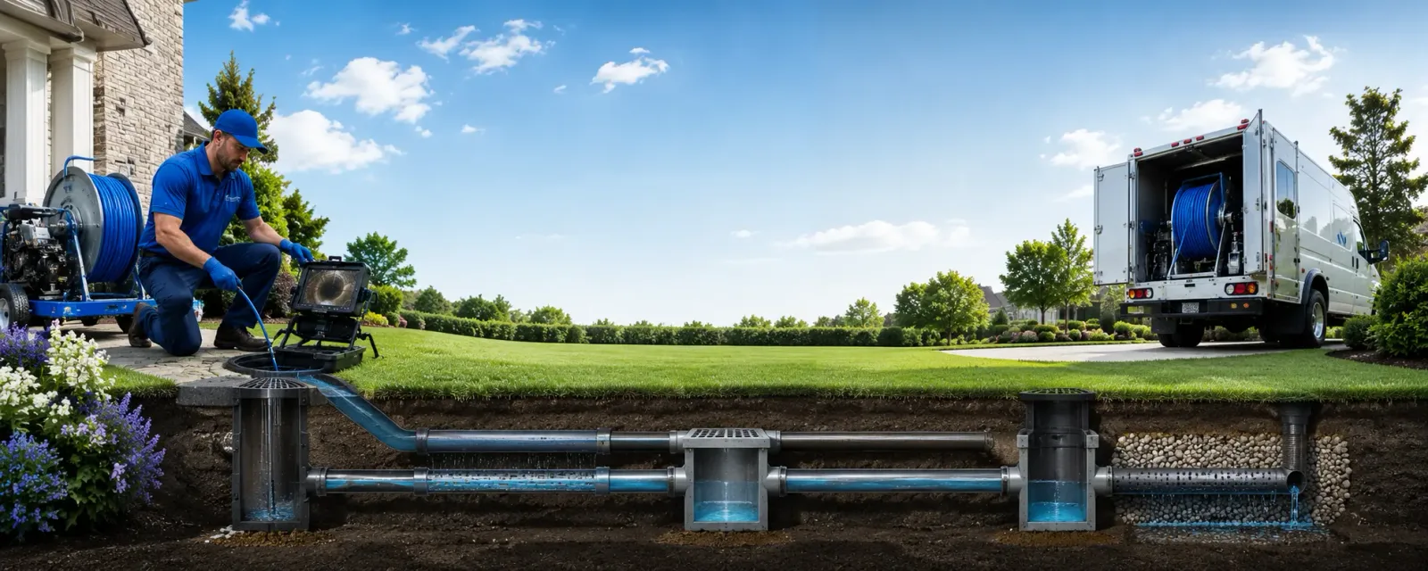 Outdoor drain cleaning information for Sagamore, PA